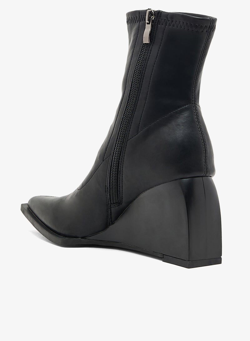 ايلا بوتات كاحل إسفين بكعب مدبب - Image 3