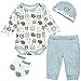 Pedolltree Reborn Baby Dolls Clothes Boy Bear Head 4 Pcs Set for 1722 Inch Newborn Baby Dolls Boy Clothes Accessories Outfits - Image 4