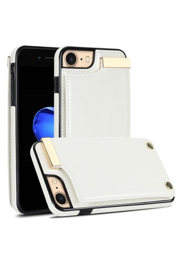 S-TOP Case For iPhone SE 2022 / 2020 / 8 / 7 Metal Buckle Card Slots Phone Case - Image 1