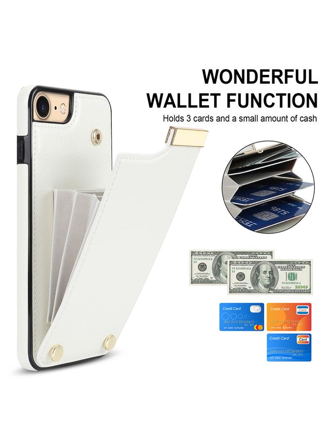 S-TOP Case For iPhone SE 2022 / 2020 / 8 / 7 Metal Buckle Card Slots Phone Case - Image 5