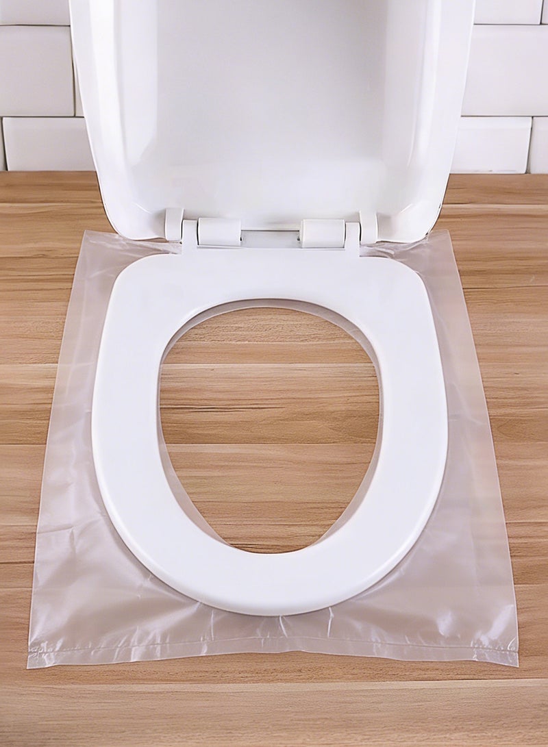 100-Piece Disposable Toilet Seat Cover Set Clear Home bathroom, travel hotel specific hospital toilet set, hotel seat cushion - Image 4