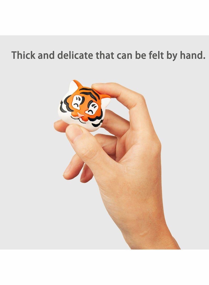 Captaintech Tiger Tiger Head Magnet for Refrigerator Cute Items for Tiger Lovers-Practical Refrigerator Decorations Fun Gifts 2 Sets of Magnet Decorations for Office and Home - Image 3