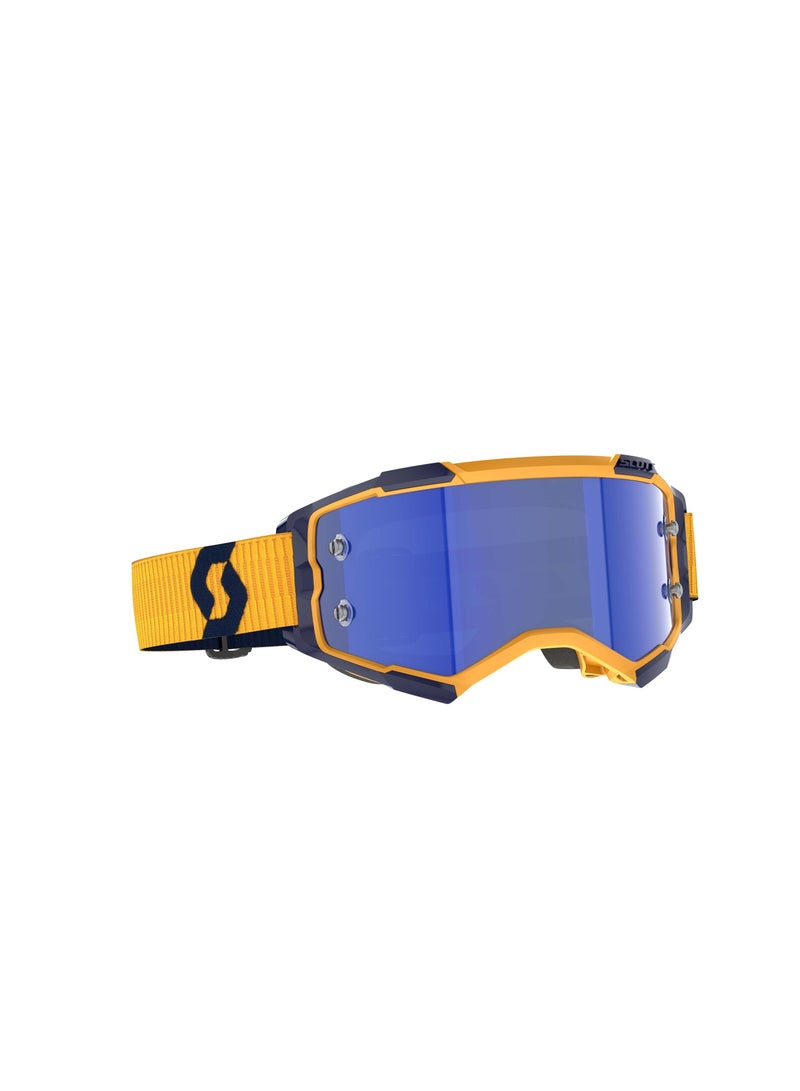 Scott Goggle Fury Dark Yellow-Dark Blue Chrome Works - Image 1
