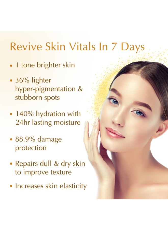 Bio Essence 24K Gold Skin Elixir, Vitamin C Face Serum, Moroccan Argan Oil, Hyaluronic Acid, Niacinamide, Dark Spots Correcting Serum For Face, Ideal for All Skin Types, 30g - Image 4