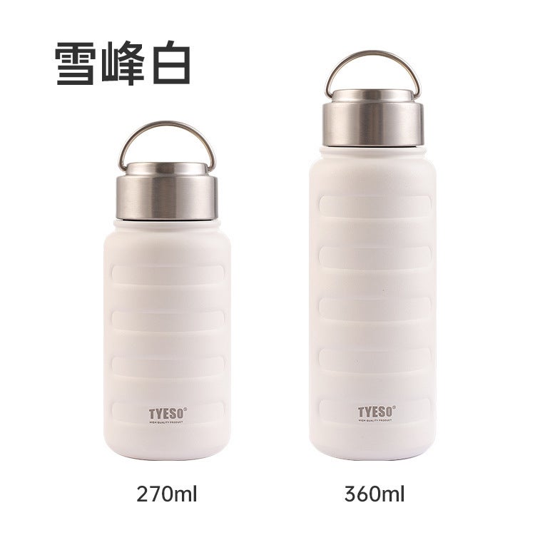 Portable Student Caterpillar Thermos 270ml white