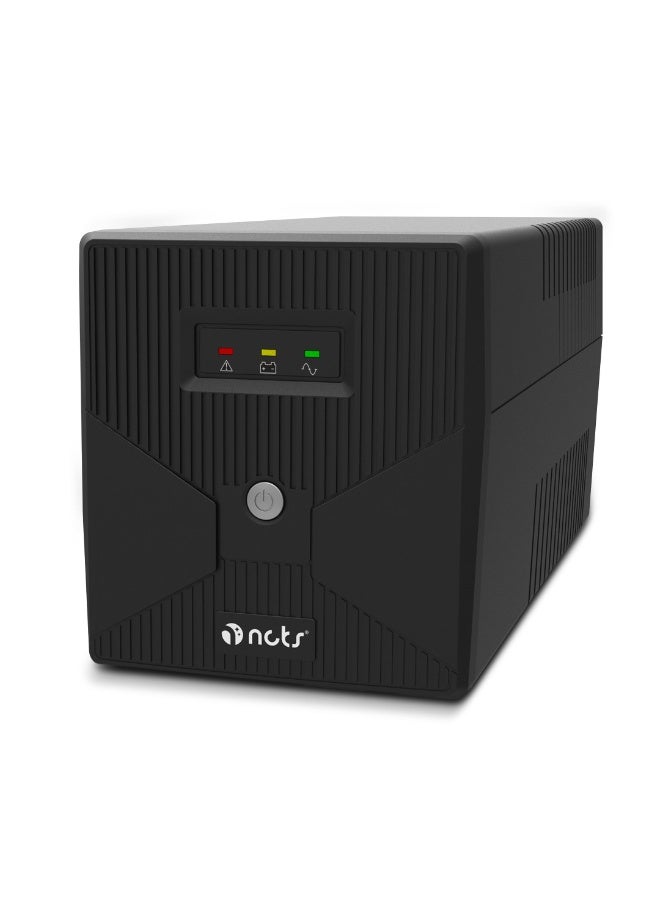 NCTS Line Interactive UPS NCTS QSTROM L SERIES 1500VA Voltage Input 220V Buck Up AVR Voltage Stabilization Fast Transfer Reliable Buck Up for Home & Office Equipment - Image 1