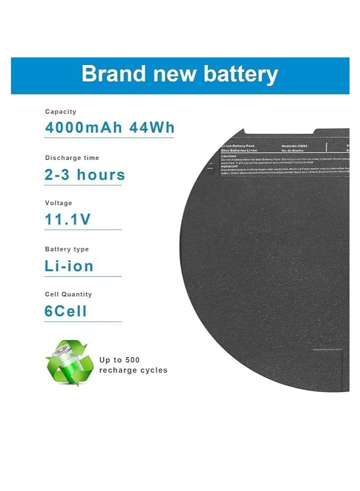 CM03XL Battery fit/HP/EliteBook 740 745 755 840 845 850 855 G1 G2 Series,/HP' ZBook 14 15u, P/N: HSTNN-DB4Q HSTNN-L11C-5 HSTNN-LB4R 717376-001 CM03 CM03050XL Notebook Laptop Battery - Image 3