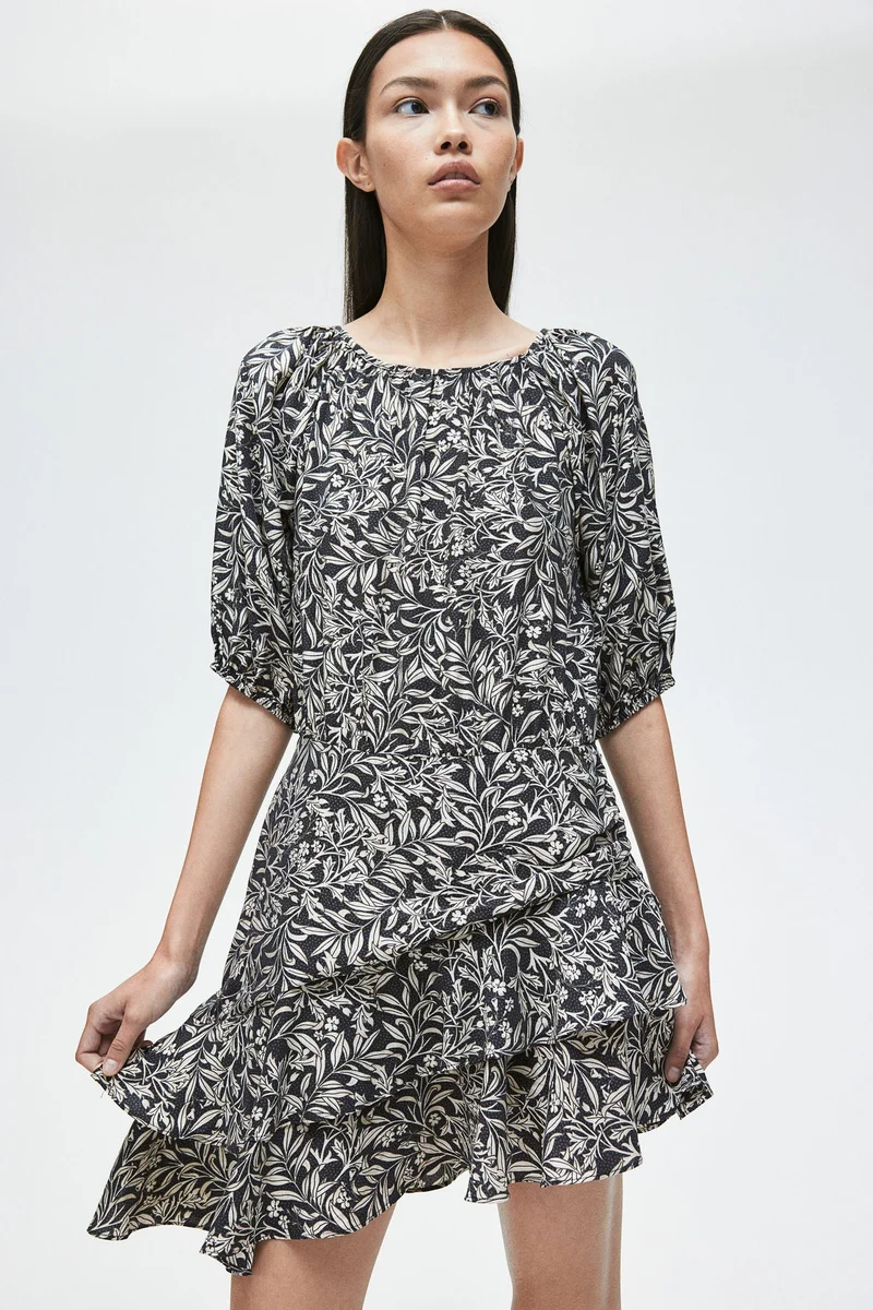 H&M Floral Print Mini Dress