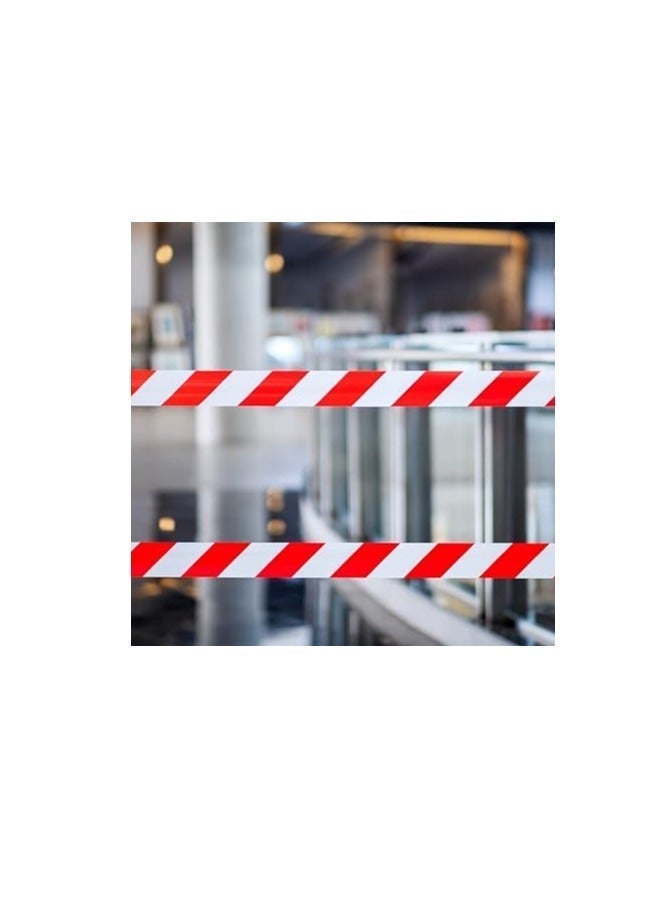 WORKLAND Warning Tape 70mm x 250m – Red & White Safety Barrier Tape for Construction, Roadwork, Hazard Marking & Crowd Control - Image 3