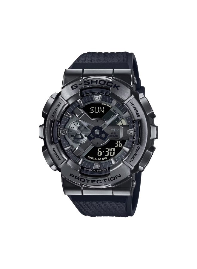 Casio G-SHOCK GM-110BB-1ADR Analog Digital Watch Metal Bezel Shock Resistant 200m Water Resistant LED Backlight World Time Stopwatch Countdown Timer Alarms Auto Calendar - Image 1