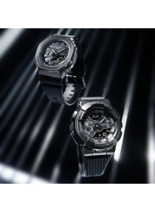 Casio G-SHOCK GM-110BB-1ADR Analog Digital Watch Metal Bezel Shock Resistant 200m Water Resistant LED Backlight World Time Stopwatch Countdown Timer Alarms Auto Calendar - Image 5