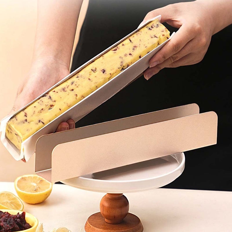 2pcs Golden U Shaped Biscuit Moulds Non Stick Carbon Steel Cookie Shapers With Ergonomic Handle For Baking - Image 4