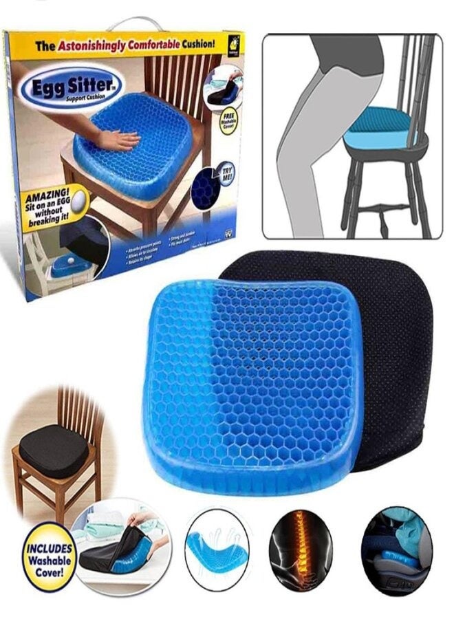 general ATSNI Silicone Soft Cushion Seat Pillow, Gel Seat Cushion Pad - Image 2