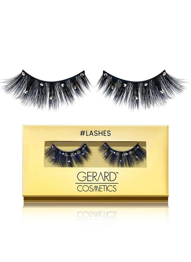Gerard Cosmetics Gerard Cosmetics #BlingAlong #Lashes | Rhinestone Eyelashes for a Full and Flirty Look | Perfectly Curled False Lashes | Cruelty Free & Vegan (1 Pair)  - Image 1
