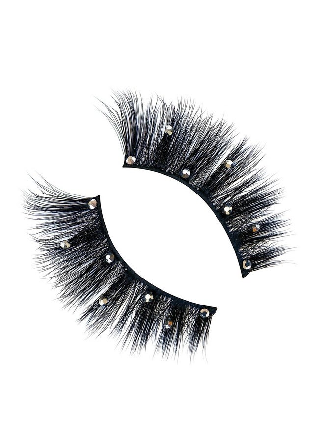 Gerard Cosmetics Gerard Cosmetics #BlingAlong #Lashes | Rhinestone Eyelashes for a Full and Flirty Look | Perfectly Curled False Lashes | Cruelty Free & Vegan (1 Pair)  - Image 2