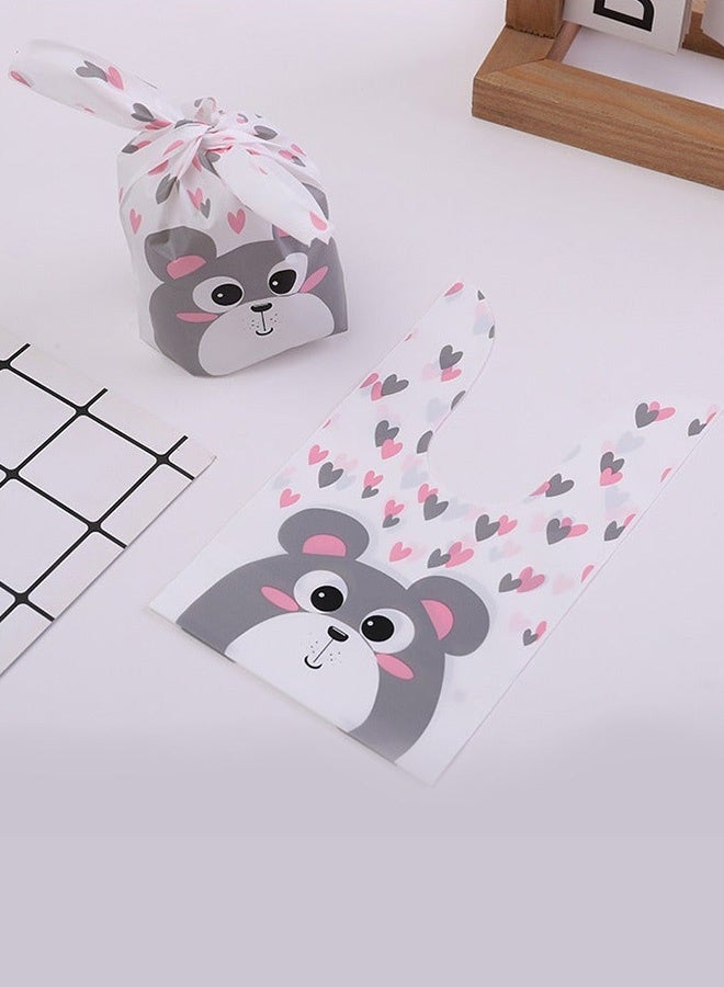 150 عبوة من أكياس الحلوى المطبوعة عليها صور دببة لطيفة، أكياس هدايا للأطفال الصبيان والبنات، تخزين آمن للأغذية، تغليف هدايا لحفلات استقبال المولود الجديد وحفلات الزفاف وحفلات العيد وحفلات أعياد الميلاد والعطلات وتغليف هدايا الوجبات الخفيفة اليومية - Image 4