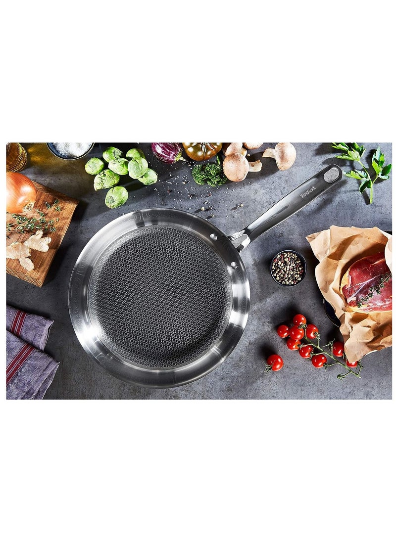 Tefal - Tefal E49704 Eternal Mesh Frying Pan 24 cm Secure And Scratch Resistant Mesh Seal Three-Layer Pan Induction Cooker Compatible For All Types Of Stoves - Image 1