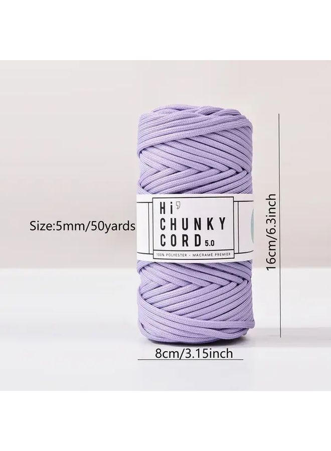 5mm Polyester Braided Cord 50 Yards Per Roll 300g 66 China Red For Handmade Crochet Bags Phone Lanyards Macrame And Decorative Accessories - Image 3