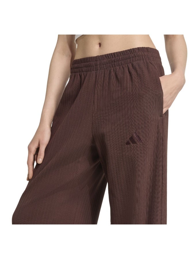 Adidas W All Szn W Pt Brown Training Pants For Women XS - Image 5