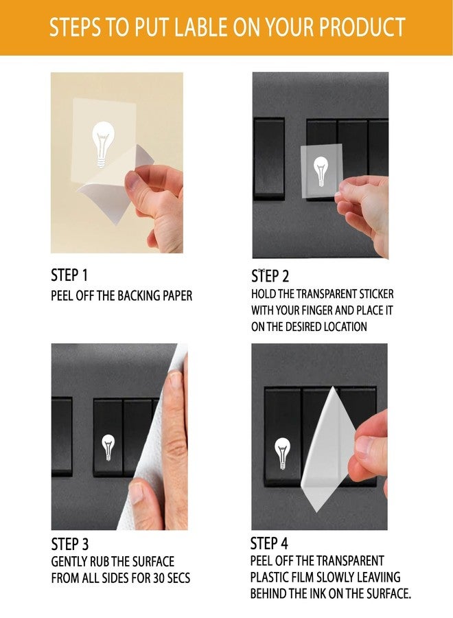Paper Plane Design Stylish Switchboard Stickers – Embossed, Waterproof, Scratchproof & Durable Labels for Home & Office Switchboards or Switch Buttons. (White) - Image 5
