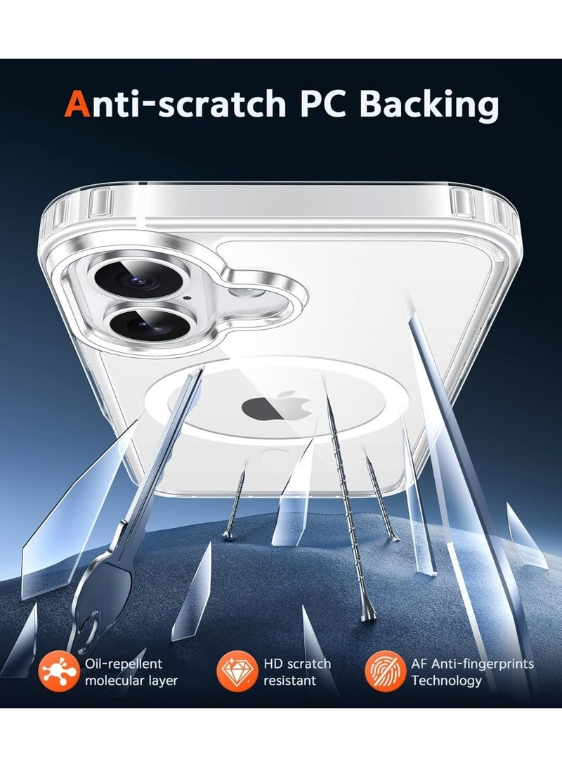 Aurheim iPhone 17 Case, Compatible with MagSafe Accessories, TPU, Military-Grade Drop Protection, Shock-Absorbing Air Guard Corners, Hybrid Series, Clear (iPhone 17) - Image 5