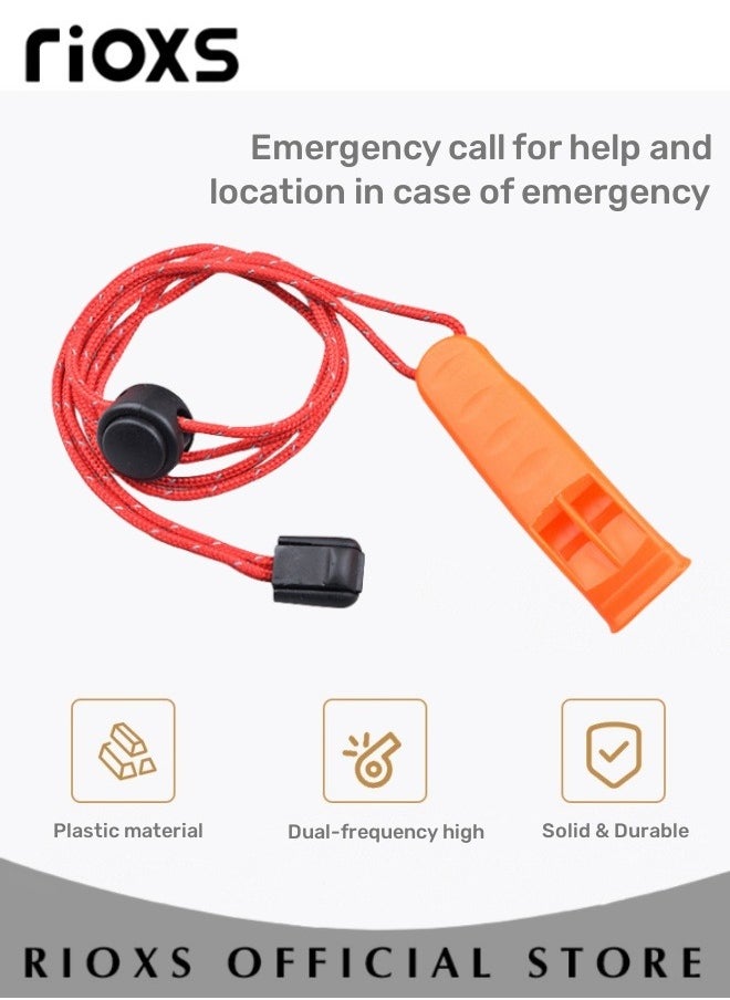 RIOXS - Anti-Lost Lanyard with Lifesaving whistle for GoPro Camera Waterproof Case with Hook Diving Steel Coil Spring Hook Buckle for Camera Torch Light - Image 1