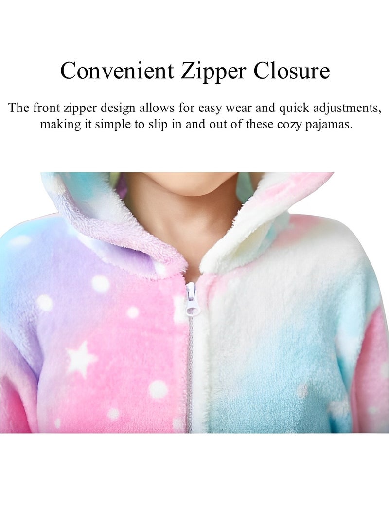 HALAMODO Unisex Adult One Piece Pajamas Animal Cosplay Cartoon Costume Pajamas Hooded Sleepwear Jumpsuit Homewear for Men Women - Image 2