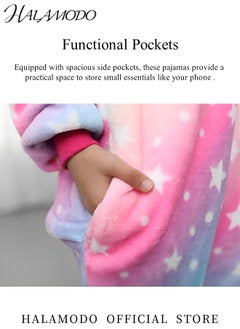 HALAMODO Unisex Adult One Piece Pajamas Animal Cosplay Cartoon Costume Pajamas Hooded Sleepwear Jumpsuit Homewear for Men Women  - Image 3
