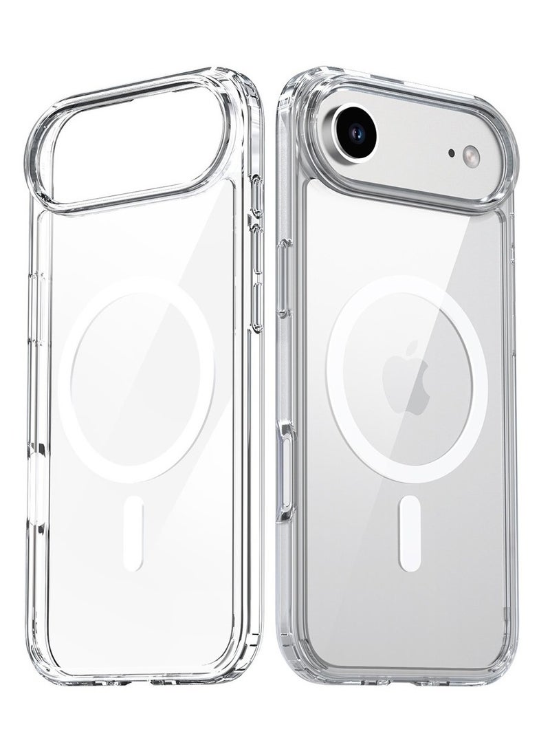 Techie حافظة آيفون 17 إير الشفافة مع ماجسيف - غلاف رفيع مضاد للصدمات ومقاوم للاصفرار مع ظهر صلب أكريليكي وحافة TPU + PC، متوافق مع الشحن اللاسلكي - Image 2