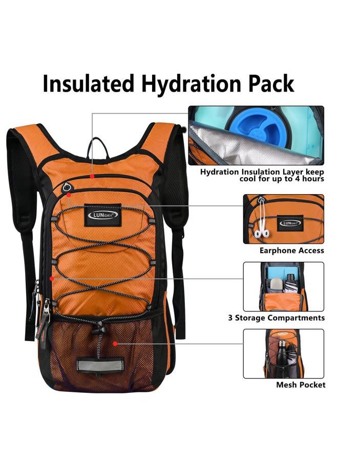 Lunidry Insulated Hydration Pack Backpack with 3L BPA Free Leak-Proof Water Bladder, Keep Liquids Cool for Up to 5 Hours, Daypack for Hiking, Running, Cycling, Hunting, Climbing - Image 3