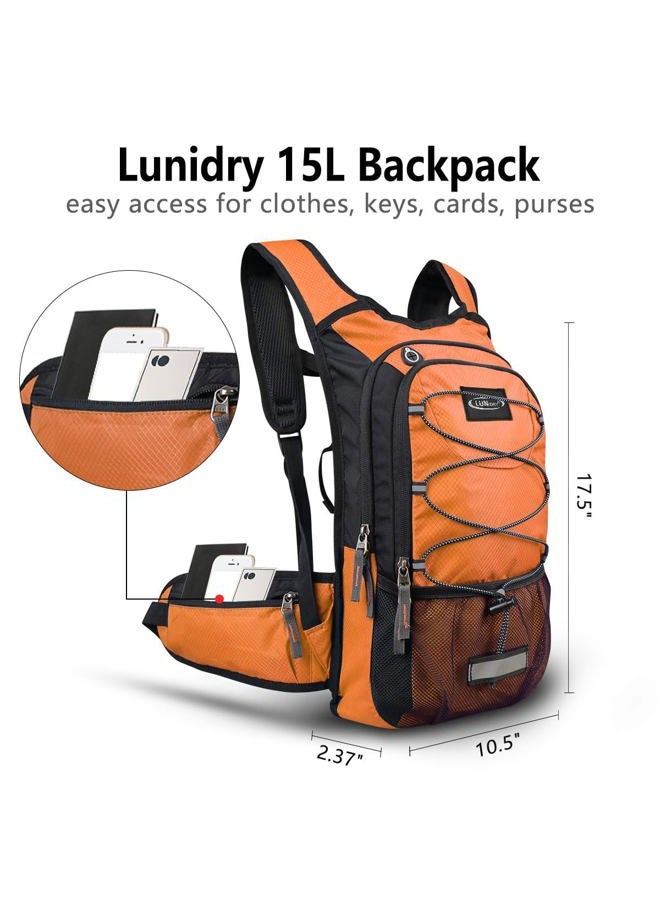 Lunidry Insulated Hydration Pack Backpack with 3L BPA Free Leak-Proof Water Bladder, Keep Liquids Cool for Up to 5 Hours, Daypack for Hiking, Running, Cycling, Hunting, Climbing - Image 2