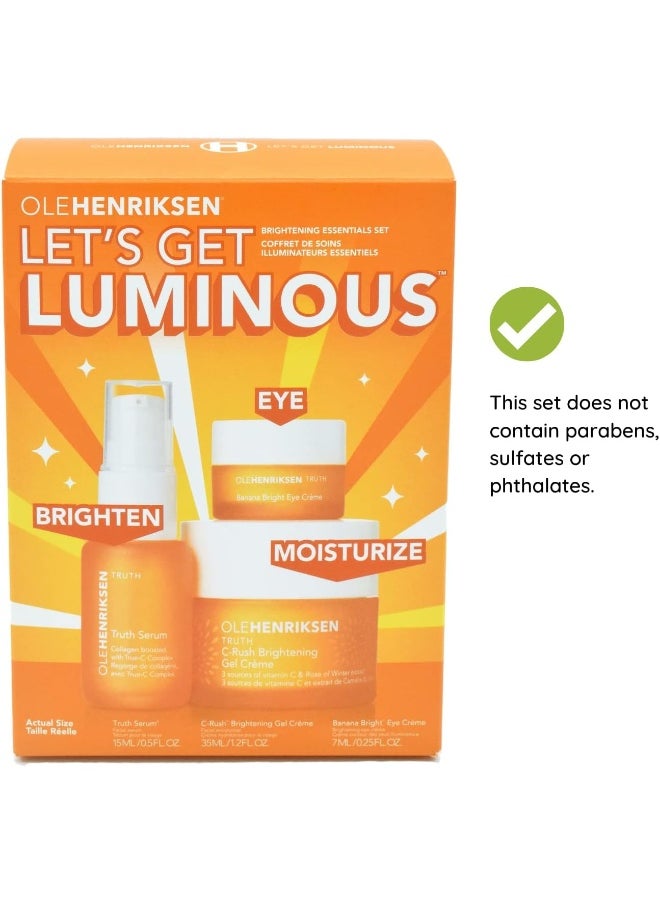 Ole Henriksen - Let'S Get Luminous Brightening Essentials Skincare Set - 15Ml, 35Ml, 7Ml - Image 1