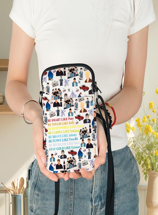 G2TUP Outside Inspired Crossbody Bag Johnny & Dallas & Pony Fans Gift 80s Movie Stay Gold Shoulder Bag Outside Merch (Smart Like Pon CB) - Image 2