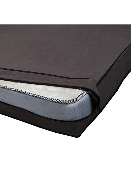 Lithara Lithara Small Twin Size Waterproof Zipper Mattress Protector 360 Complete Protection Cover Size 30 x 72 x 5 Inches Pack of 2 Coffee  - Image 3