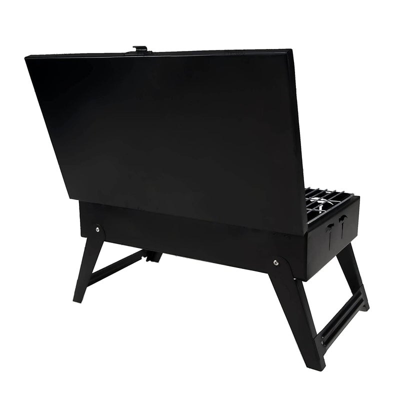 BRIGHTBERG Big Size Foldable Barbeque Grill Set Tandoor for Home with 8 Skewers 1 Grill 1 Glove 1 Tong 1 CHARCOAL PACKET - Image 3