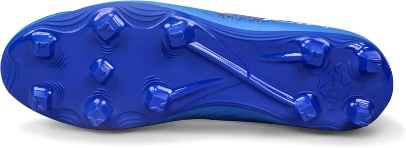 Nivia Carbonite 7.0 Football Stud for Men, TPU Sole with Synthetic Leather Upper, Die Cut Lightweight Insole, Ideal for Soft and Hard Grassy Ground Surfaces- UK06(Mid Blue) - Image 5