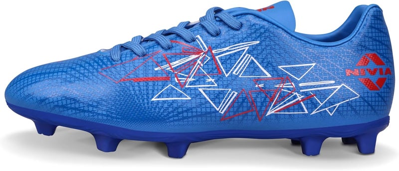 Nivia Carbonite 7.0 Football Stud for Men, TPU Sole with Synthetic Leather Upper, Die Cut Lightweight Insole, Ideal for Soft and Hard Grassy Ground Surfaces- UK06(Mid Blue) - Image 1