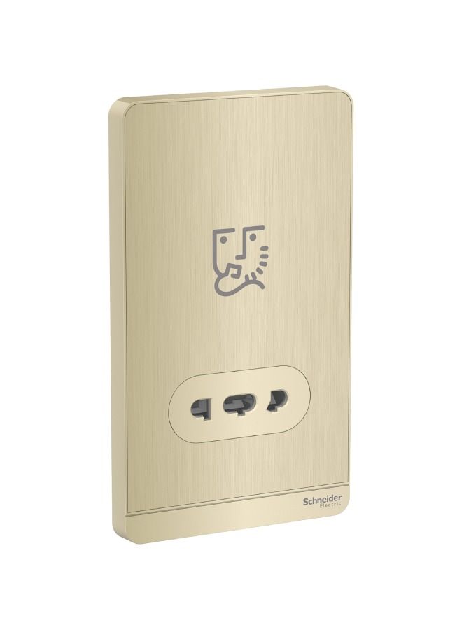 Schneider Electric AvatarOn E83T727V_GH, shaver socket, 115/240V, 20VA, Metal Gold Hairline