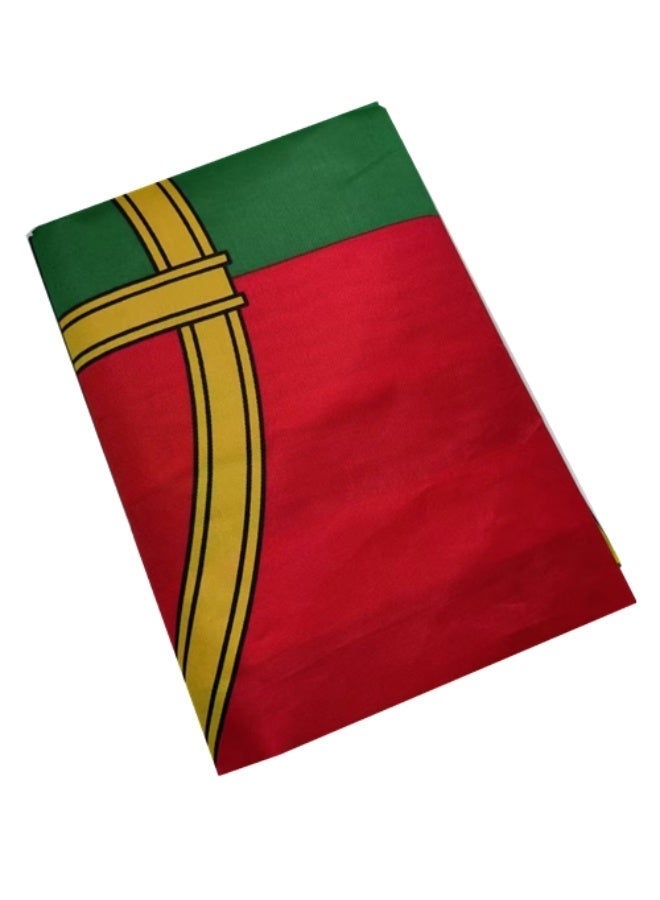 Portugal Flags 90x150cm Double Stitches with Headband, Vibrant Fade-Resistant Colors & Firm Sewing, Durable Outdoor Decor for Home Garden Events,the World Cup - Image 3