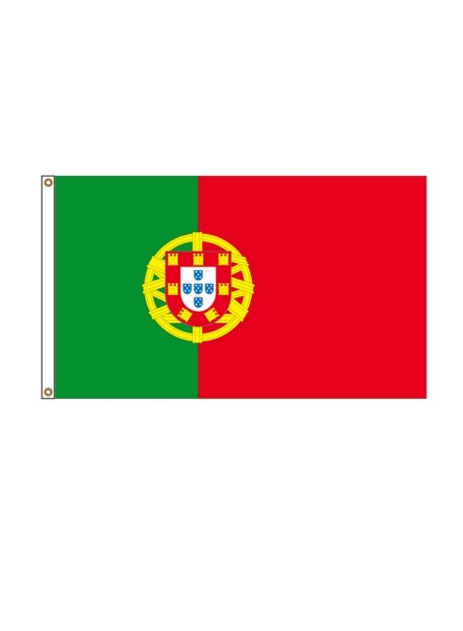 Portugal Flags 90x150cm Double Stitches with Headband, Vibrant Fade-Resistant Colors & Firm Sewing, Durable Outdoor Decor for Home Garden Events,the World Cup - Image 1