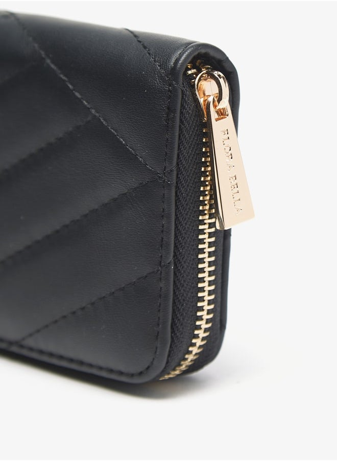 Flora Bella By Shoexpress - Women Quilted Zip Around Wallet - Image 1