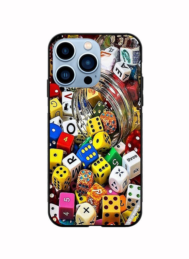 VR CREATIVE Protective Case Cover For Apple iPhone 14 Pro Max Ludo Design Multicolour - Image 1