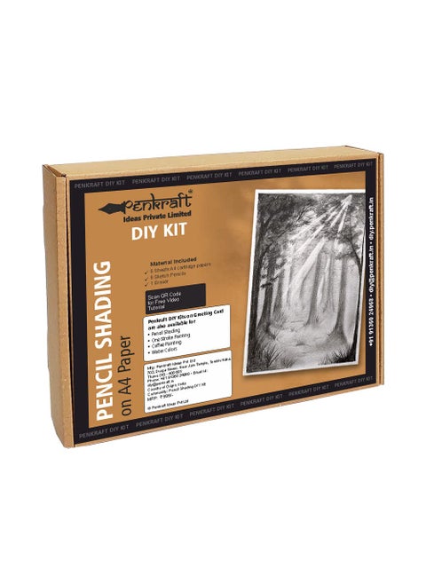 Penkraft Pencil Shading on A4 Paper DIY Kit Free Video Tutorial