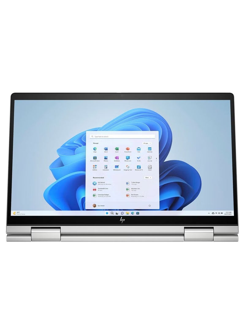 HP Envy 14-es1023DX 2-in-1 Laptop 14" FHD IPS Display, Touch-Screen Laptop - Intel Core 7 - 150U Processor 16GB Memory - 512GB SSD - Windows 11 Finger Print Reader English Natural Silver - Image 4