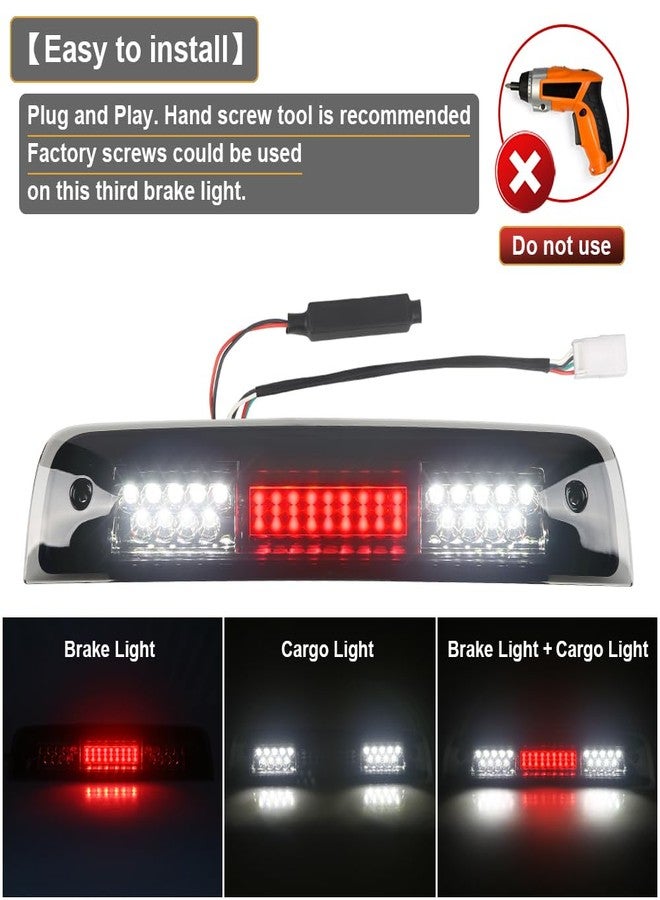 RAVSOFT LED 3rd Third Brake Light Smoked Lens with Seal Gakset For 2009-2018 Dodge Ram 1500 2500 3500 High Mount Stop Lamp Assembly - Image 2