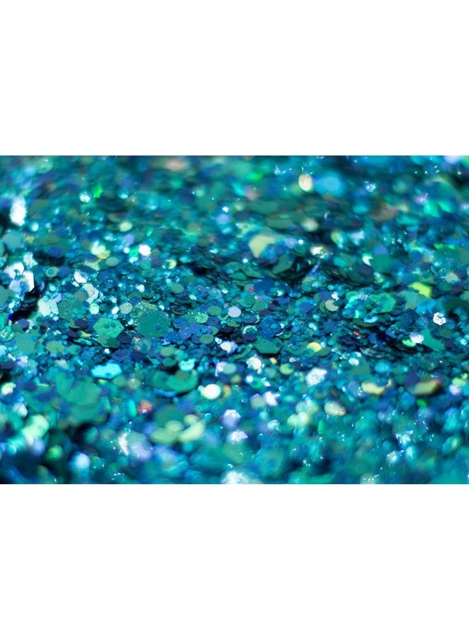 KARIZMA Mermaid Chunky Glitter ✮ Large 30g Jar KARIZMA Beauty ✮ Festival Glitter Cosmetic Face Body Hair Nails  - Image 5