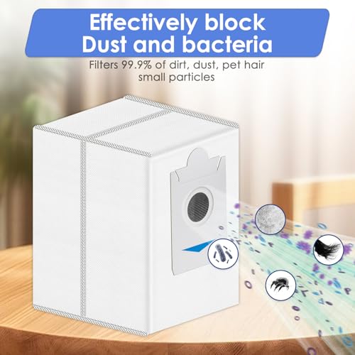 FILTERIST (9 Pack) T30S Replacement Dust Bags for ECOVACS DEEBOT T30S/ T30S Pro/ T30S AI/ T30S Care/ X5 Omni/ X5 Pro Omni/ X2/ X2 Omni/ DEX86 Vacuum Bag, Activated Carbon Disposal Bags (NOT FOR T30S COMBO) - Image 4