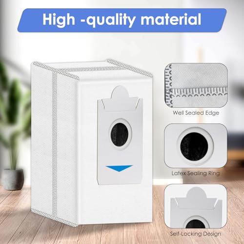 FILTERIST (9 Pack) T30S Replacement Dust Bags for ECOVACS DEEBOT T30S/ T30S Pro/ T30S AI/ T30S Care/ X5 Omni/ X5 Pro Omni/ X2/ X2 Omni/ DEX86 Vacuum Bag, Activated Carbon Disposal Bags (NOT FOR T30S COMBO) - Image 5