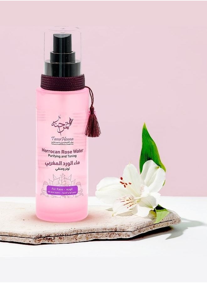 TamrHenna Moroccan Rose Water Purifying and Toning 100ml  - Image 3