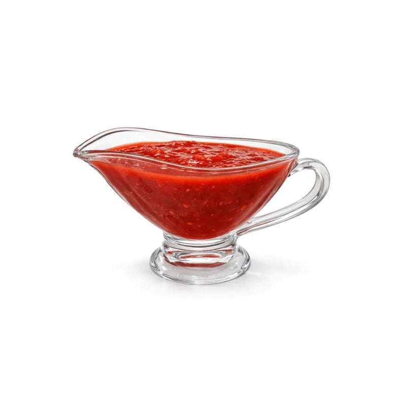 Glass Sauce Boat 240ml – Clear Glass Gravy & Sauce Jug with Handle and Pour Spout, Heat-Resistant Lead-Free Glass, Ideal for Sauces, Gravies, Dressings & Syrups